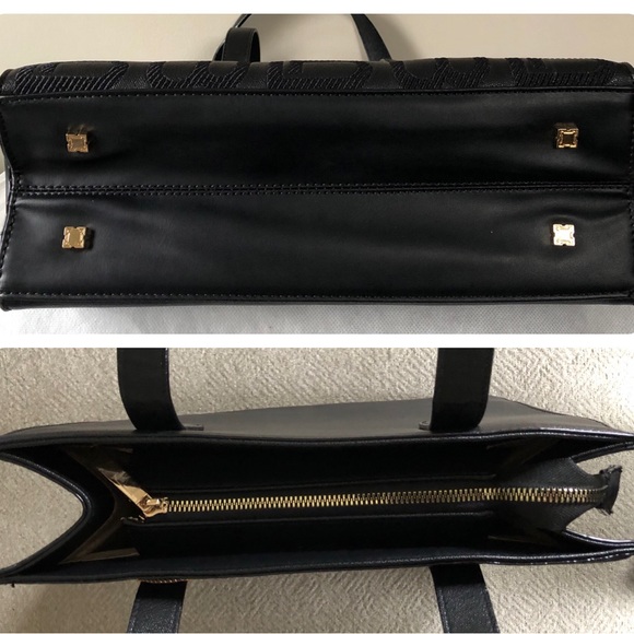 Laura Biagiotti black monogram tote - Picture 9 of 11